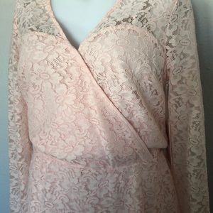 NWT CANDIES PINK LACE ROMPER